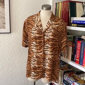 80s silk top